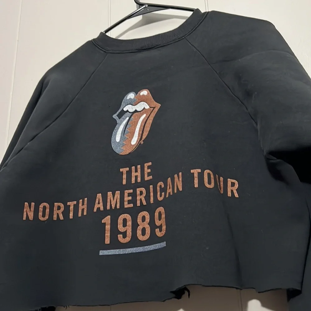 Vintage Hard To Find Rolling Stones 1989 Crewneck Sweater Fruit Of The Loom Tag